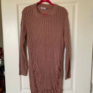 Fashion Nova Unravel Sweater Mauve